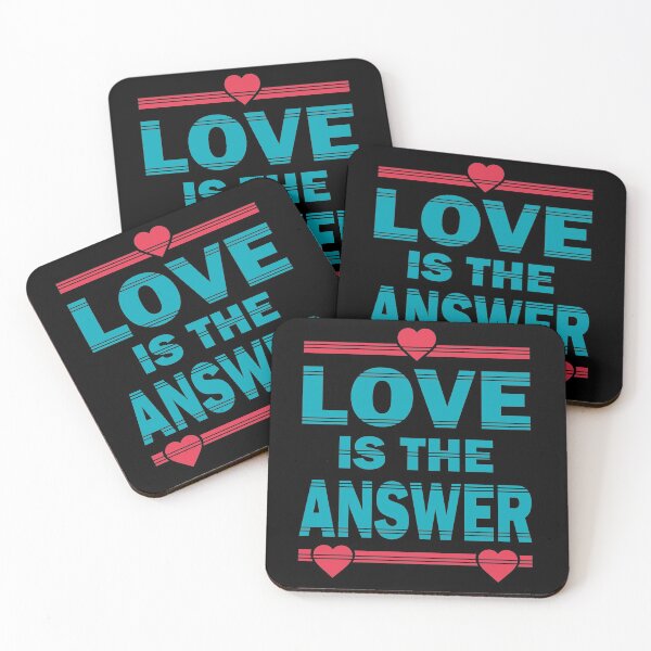 Item preview, LOVE IS THE ANSWER designed and sold by Dwarf-Monkey.