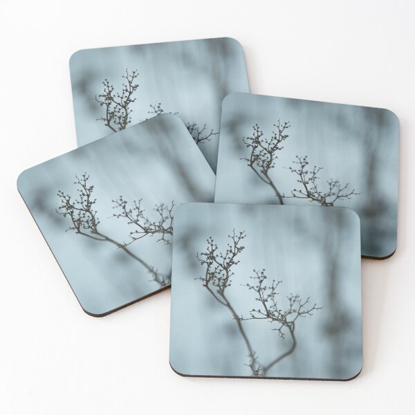 Item preview, Shadow of plant, condolence card blue background designed and sold by Stéphane  Thirion.