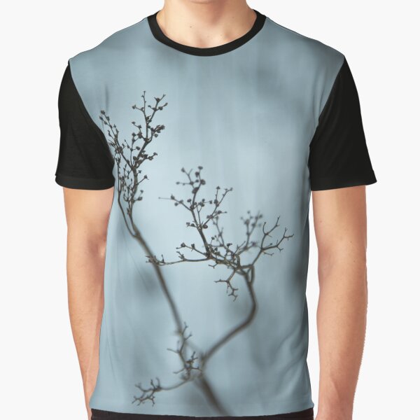 Shadow of plant, condolence card blue background Graphic T-Shirt
