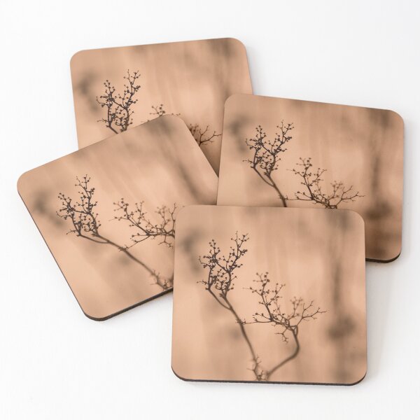 Item preview, Shadow of plant, condolence card brown background designed and sold by Stéphane  Thirion.