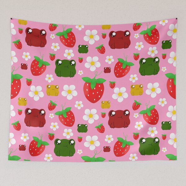 Item preview, Strawberry frog pattern designed and sold by imadedthese.