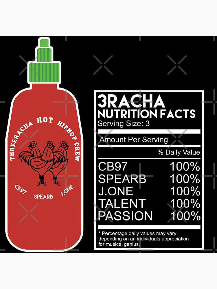 3RACHA STRAY KIDS SAUCE CHAUDE Bouteille Étiquette Nutritionnelle Drôle |  Sweat à capuche léger