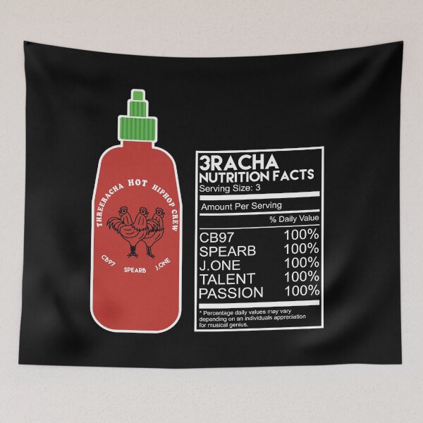 Item preview, 3RACHA STRAY KIDS HOT SAUCE Bottle Nutrition Label Funny designed and sold by SugarSaint.