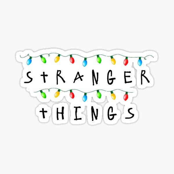 Multicoloured Stranger Things Gadget Decals