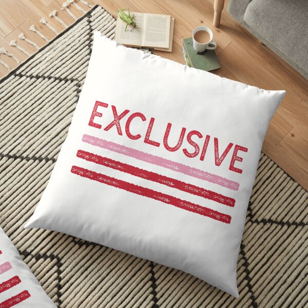 Exclusive Crimson Sticker Floor Pillow