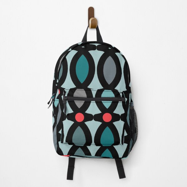 Item preview,  Abstract pattern in bluegreen tones with red accents designed and sold by marina63.
