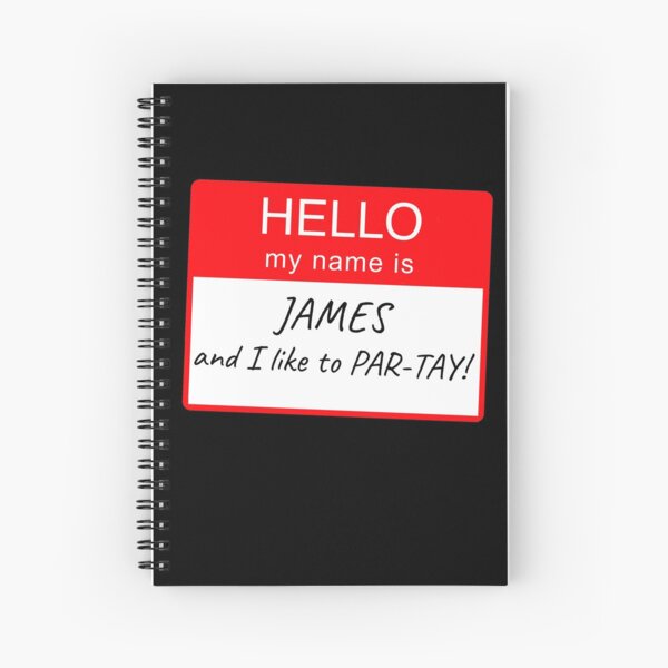 Item preview, Hello My Name Is James and I Like To Par-tay Party Name Tag Design designed and sold by CreatedbyJR.