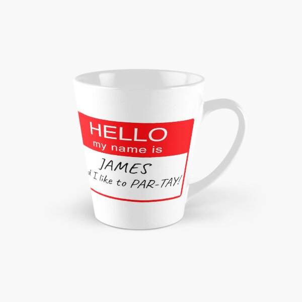 Item preview, Hello My Name Is James and I Like To Par-tay Party Name Tag Design designed and sold by CreatedbyJR.