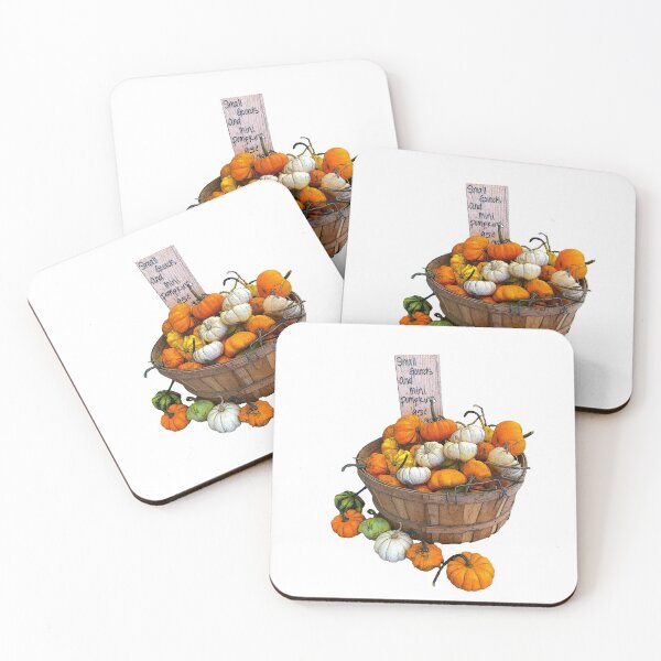 Item preview, Autumn Pumpkin Basket designed and sold by jmacnairart.