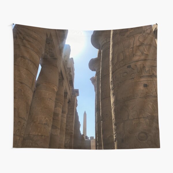 Columns and Obelisk at Karnak Tapestry