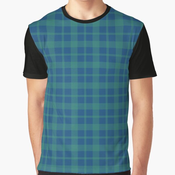 Blue green plaid Graphic T-Shirt