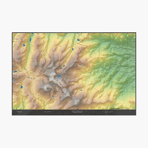 Mt Evans / Mt Bierstadt Area - Front Range - Colorado Photographic Print