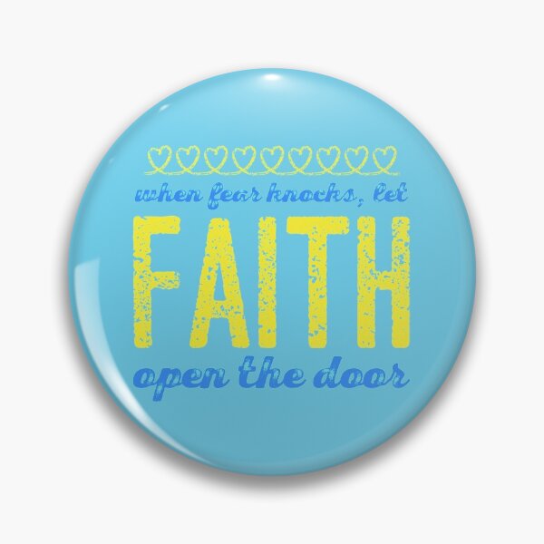 Item preview, When Fear Knocks Let FAITH Open the Door designed and sold by ArtByShilana.