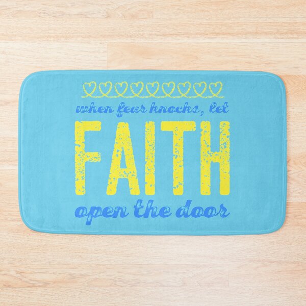 Item preview, When Fear Knocks Let FAITH Open the Door designed and sold by ArtByShilana.