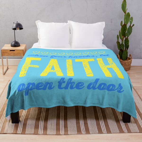 Item preview, When Fear Knocks Let FAITH Open the Door designed and sold by ArtByShilana.