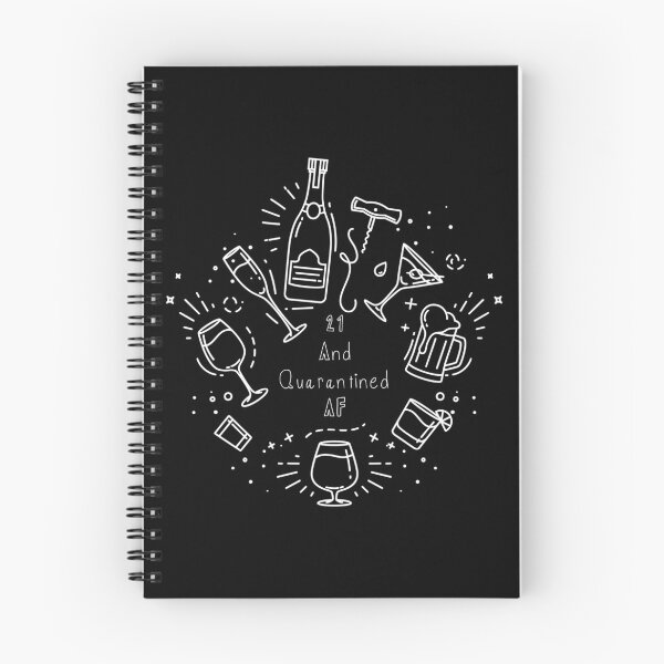 Item preview, 21 and Quarantined AF - 21st birthday basket covid 2020 funny quarantine birthday gift for her for him boyfriend girlfriend daughter alcohol designed and sold by CJCTEES.