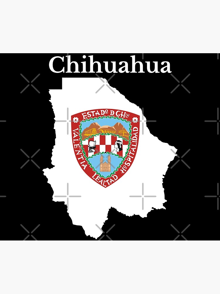 Póster Bandera Del Mapa Del Estado De Chihuahua México De Marosharaf Redbubble 8322