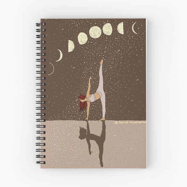 Item preview, Yoga Half moon Pose Moon phases designed and sold by sierratruong.