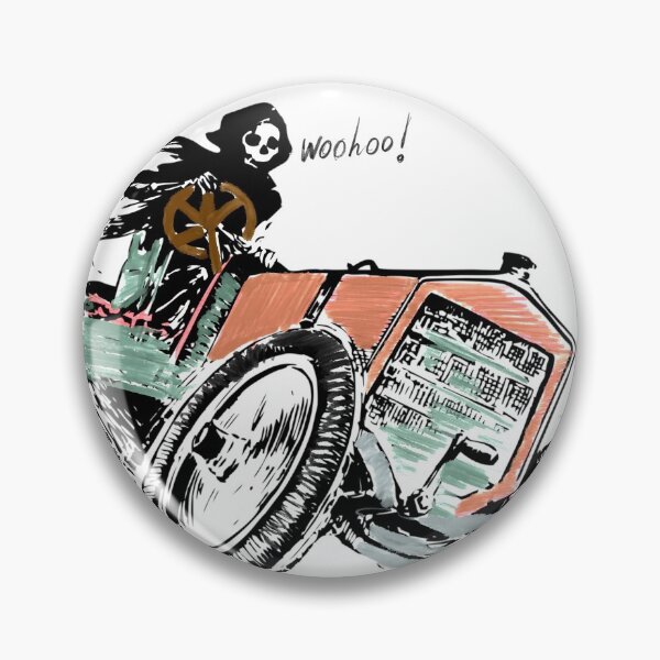 Item preview, Grim Reaper on the car Scary Funny Halloween  designed and sold by creativepod.