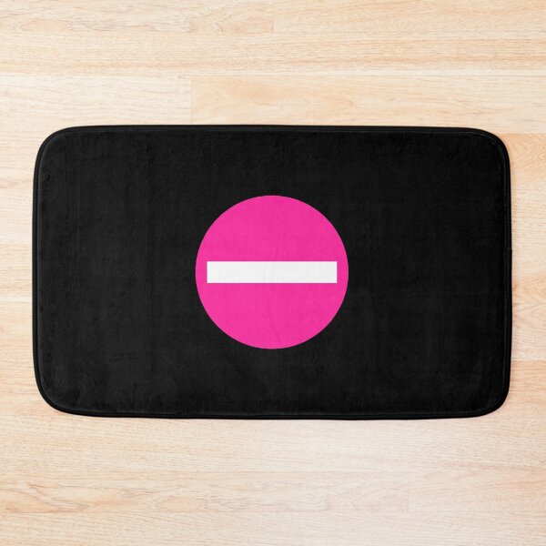 Item preview, Pink Don't Disturb & No Entry Sign - black background designed and sold by LeenDesign.