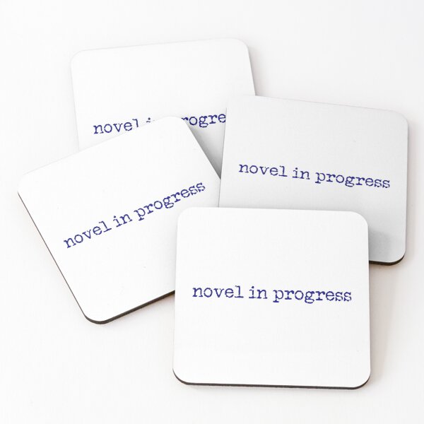 Item preview, novel in progress in navy designed and sold by TeaRoseWriter.
