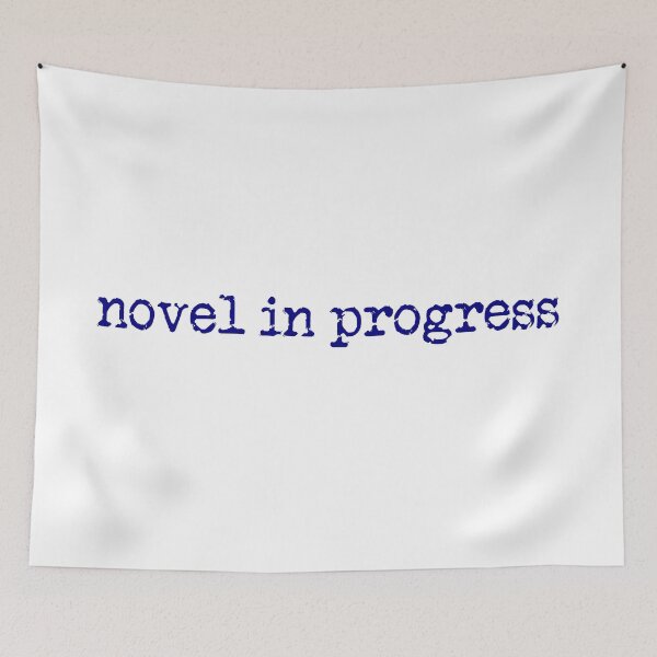 Item preview, novel in progress in navy designed and sold by TeaRoseWriter.