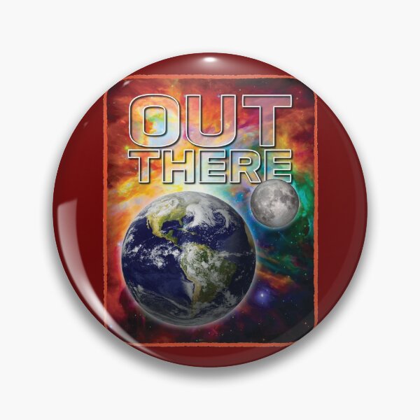 Item preview, Out There Space Earth Moon and Red Orange Nebula designed and sold by Reconocer.