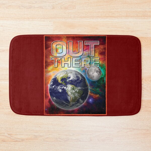 Item preview, Out There Space Earth Moon and Red Orange Nebula designed and sold by Reconocer.