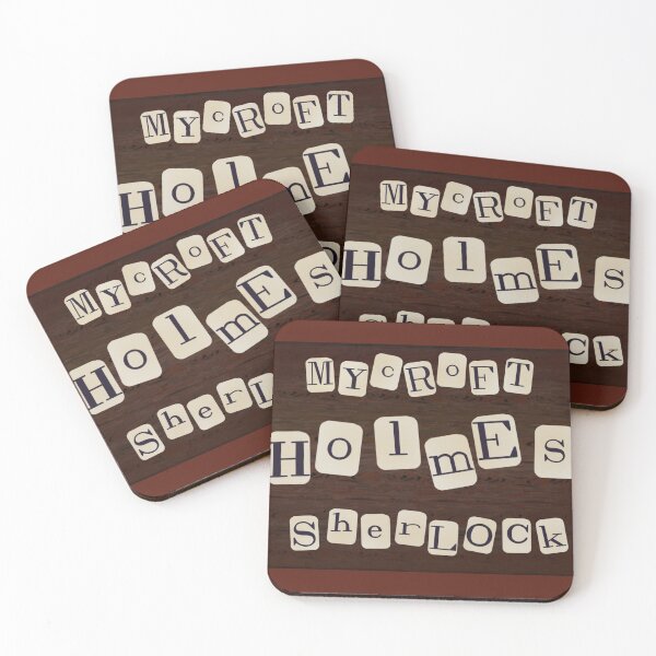 Item preview, Brothers Sherlock Mycroft Holmes Name Tiles designed and sold by RISEHIGHER.