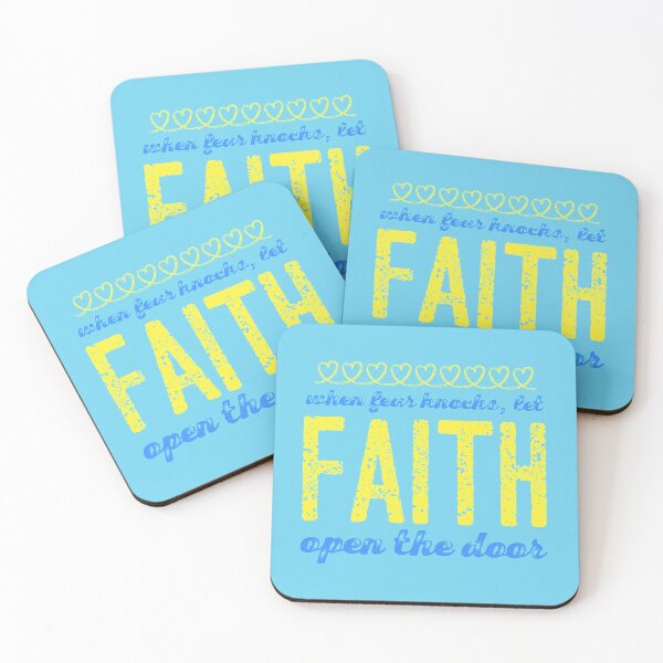 Item preview, When Fear Knocks Let FAITH Open the Door designed and sold by ArtByShilana.