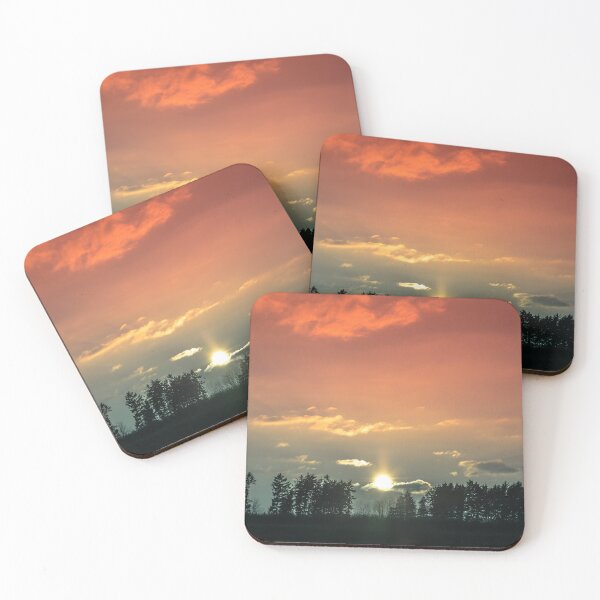 Item preview, Sunset and fir tree silhouette designed and sold by Stéphane  Thirion.