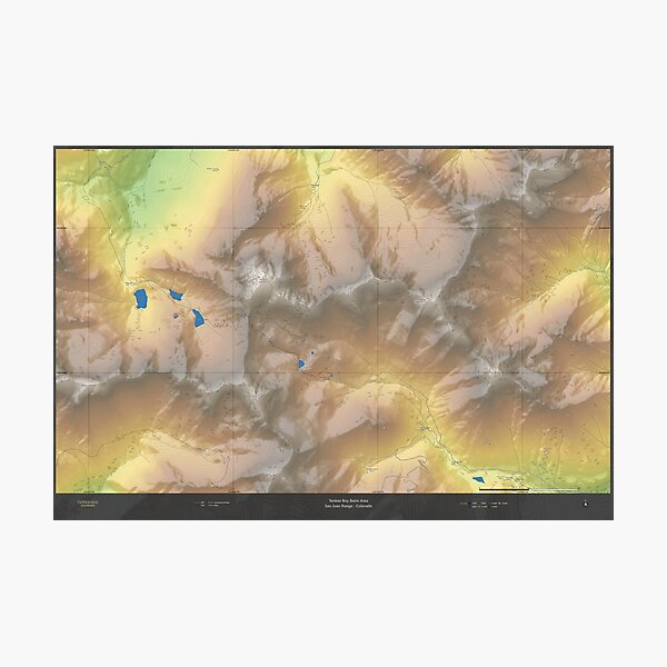Yankee Boy Basin Area - San Juan Range - Colorado Photographic Print