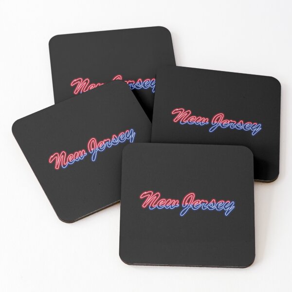 Item preview, Fan of New Jersey Neon Red and Blue (Retro) designed and sold by gkillerb.