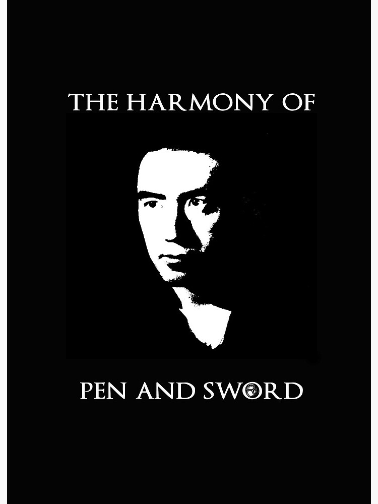 Mishima The Harmony Of Pen And Sword Art Board Print By Le Part Maudit Redbubble