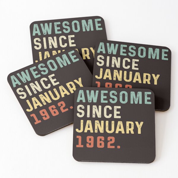 Item preview, Awesome Since January 1962 59 Years Old Gift 59th Birthday Vintage January 1962 designed and sold by Sarah38.