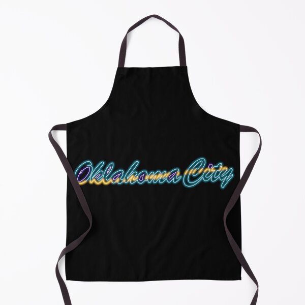 Item preview, Fan of Oklahoma City (H) Neon Teal and Yellow w Purple Accents (Retro) designed and sold by gkillerb.
