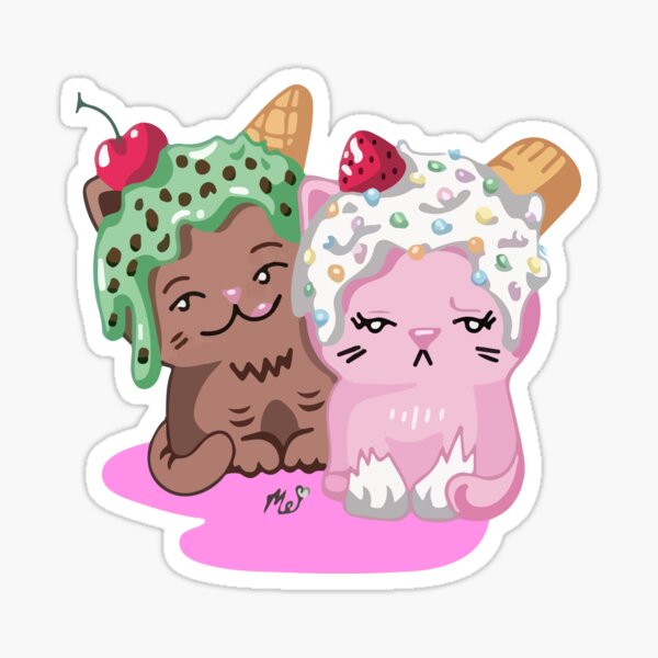 Squishy Cat Stickers Redbubble - roblox treelands potato