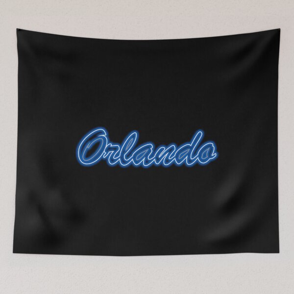 Item preview, Fan of Orlando Neon Blue w Silver Accents designed and sold by gkillerb.