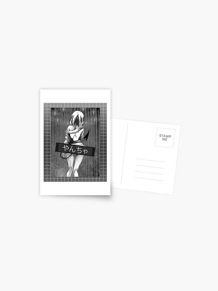 Naughty - Dark Anime Aesthetic Postcard for Sale by SEryST