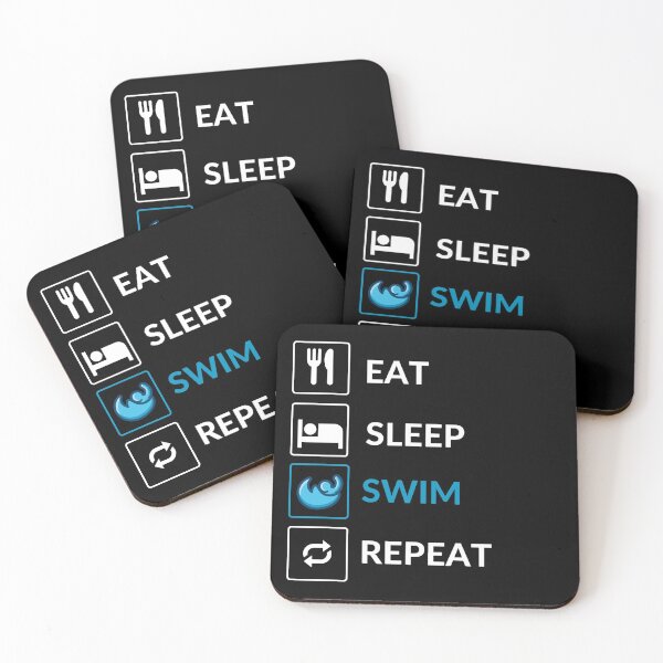 Item preview, Eat Sleep Swim Repeat designed and sold by JessyDesigns.