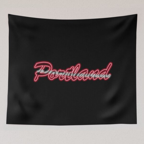 Item preview, Fan of Portland Neon Red and Silver designed and sold by gkillerb.