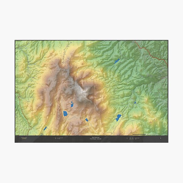 Pikes Peak Area - Front Range - Colorado Photographic Print