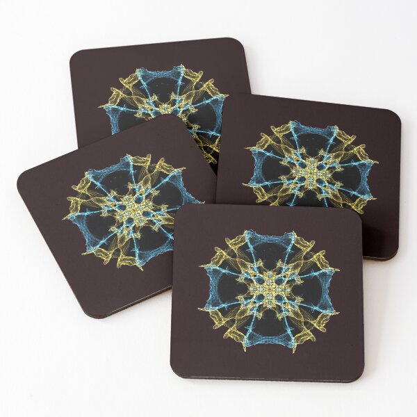 Item preview, Celestial Blue and Yellow Light Pattern Outer Space designed and sold by natureinfocus.