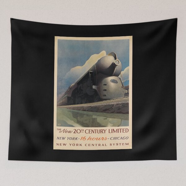 Item preview, New 20th century limited retro poster designed and sold by CorasPosters.
