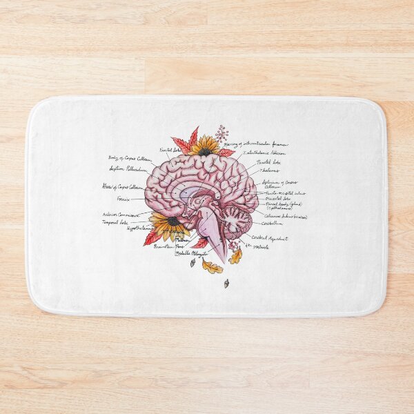 Item preview, Mind the Fall | Labelled Brain Anatomy designed and sold by Karli Mogen.