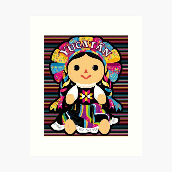 Aperçu de l'œuvre Yucatan, Monita Muneca Maria de Trapo Mexicana créée et vendue par Fr33m4n1111.