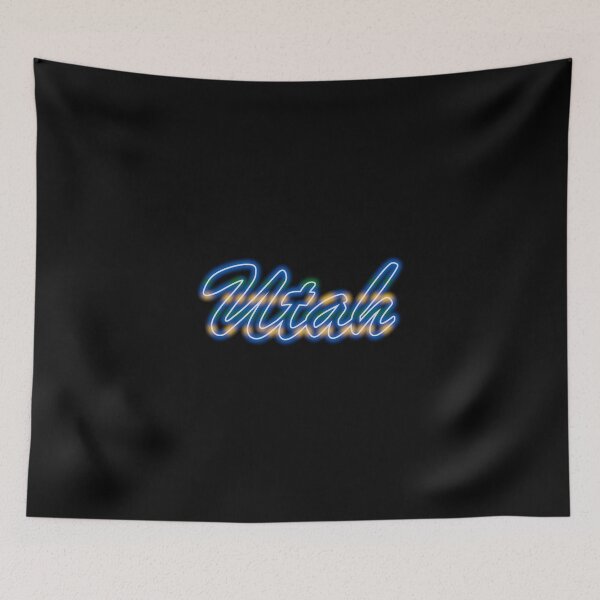 Item preview, Fan of Utah Neon Blue Green and Yellow designed and sold by gkillerb.