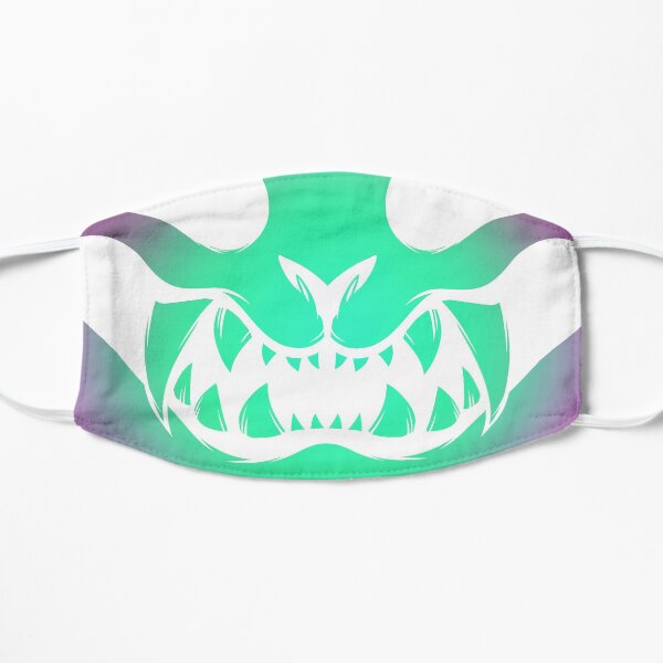 Neon Green Oni Flat Mask