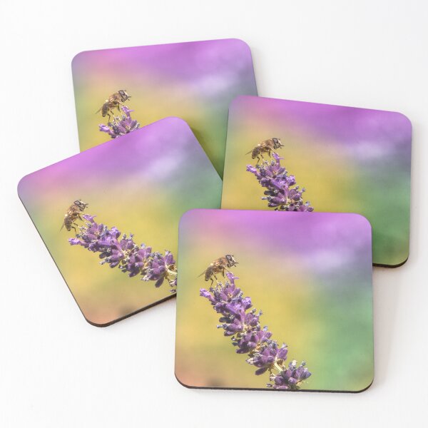 Item preview, Bee on lavender and gradient in background designed and sold by Stéphane  Thirion.
