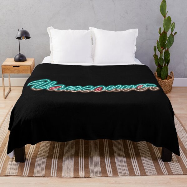 Item preview, Fan of Vancouver Neon Turquoise and Bronze w Red Accents (Retro) designed and sold by gkillerb.